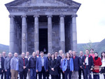 Participants of the E-Diplomacy Conference at the Garni Temple