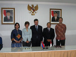Signing of an MoU with the Centre of Education and Training of the MFA of Indonesia