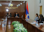 Students of the Diplomatic School meet the Speaker of Artsakh Parliament, Ashot Ghulyan in Stepanakert