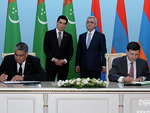 Փոխըմբռման հուշագրի ստորագրում Թուրքմենստանի Թուրքմենստանի ԱԳՆ արտաքին հարաբերությունների ինստիտուտի հետ