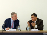 Nicolas Tenzer and Ambassador Vahe Gabrielyan, Director of the Diplomatic School