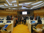 Students and graduates of the Diplomatic School at the Human Rights Council Hall, Geneva