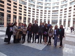 Students of the Diplomatic School in the European Parliament. Strasbourg
