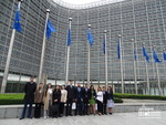 Students of the Diplomatic School at the headquarters of the European Commission, Brussels