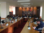 Director Vahe Gabrielyan's meeting with the students of the Slavonic University
