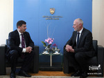  ԴԴ տնօրեն Վահե Գաբրիելյանի հանդիպումը Սլովենիայի Ազգային Ժողովի նախագահ Միլան Բրգլեզի հետ