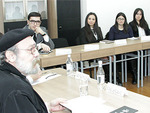 Archbishop Voskan Galpakyan at the Diplomatic School