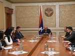 Mid-career trainees met with the President of the Republic of Artsakh B. Sahakyan