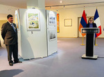 Եվրոպական խորհրդարանի պատգամավոր և ցուցահանդեսի հովանավոր Նաթալի Լուազոն բացում է ցուցահանդեսը