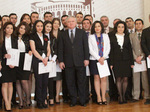 Graduation certificates handing ceremony for the 2012 class of the Diplomatic School