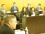 US Ambassador John Heffern at the Diplomatic School