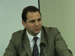 First Deputy Minister for Defense, David Tonoyan at the Diplomatic School