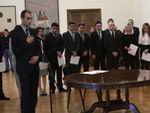 Oaths ceremony at the MFA for Diplomatic School graduates 