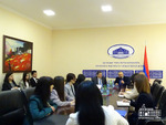 Meeting with David Babayan, Foreign Minister of Artsakh, and the MFA staff