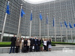 Students of the Diplomatic School at the headquarters of the European Commission, Brussels