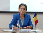 The lecture of Liliana Popescu-Birlan, director of the Diplomatic Institute of Romania, for DS students.